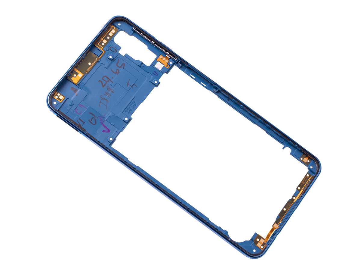 Originál rámeček - zadní kryt Samsung Galaxy A7 2018 SM-A750 modrý