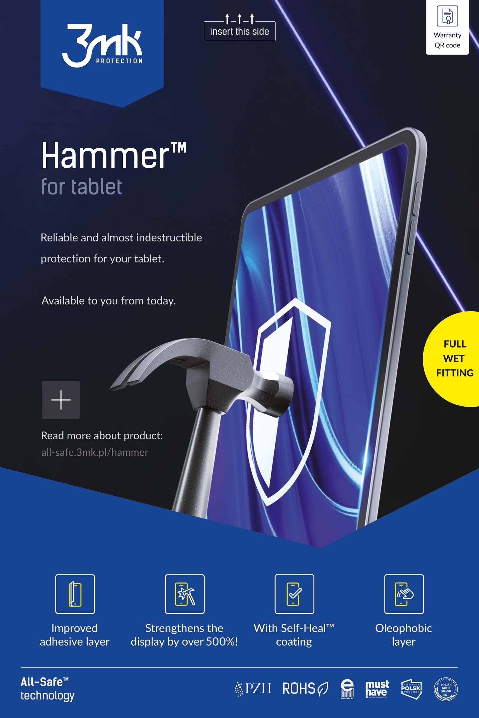 Protective films 3mk All-Safe - AIO Hammer Tablet Full Wet Fittting 5 pcs (only compatible with the new plotter)