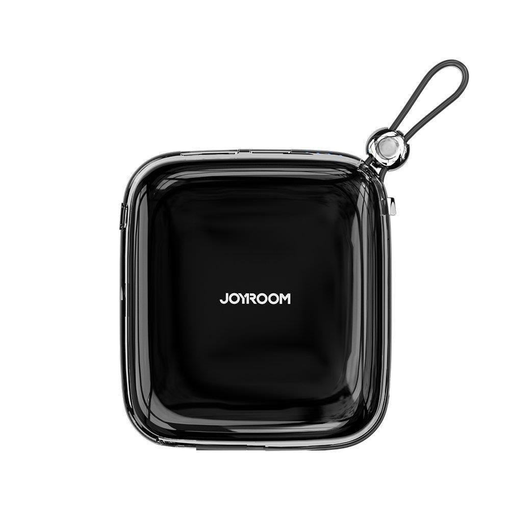 Joyroom Power Bank 10000mAh Jelly Series 22.5W z wbudowanym kablem Lightning - czarny (JR-L003)
