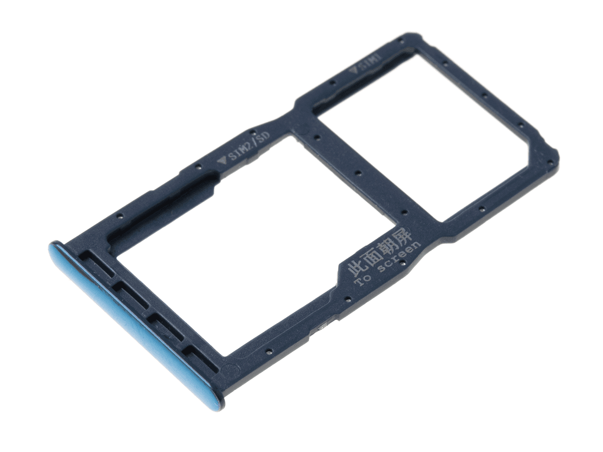 Originál Držák / Slot SIM a SD karty Huawei P30 Lite modrý