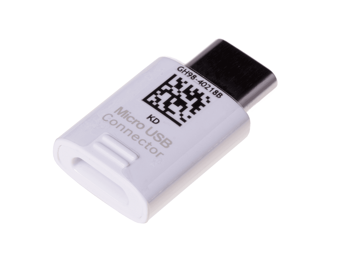 Originál adaptér Typ-C Micro USB Samsung EE-GN930BWEGWW bílý