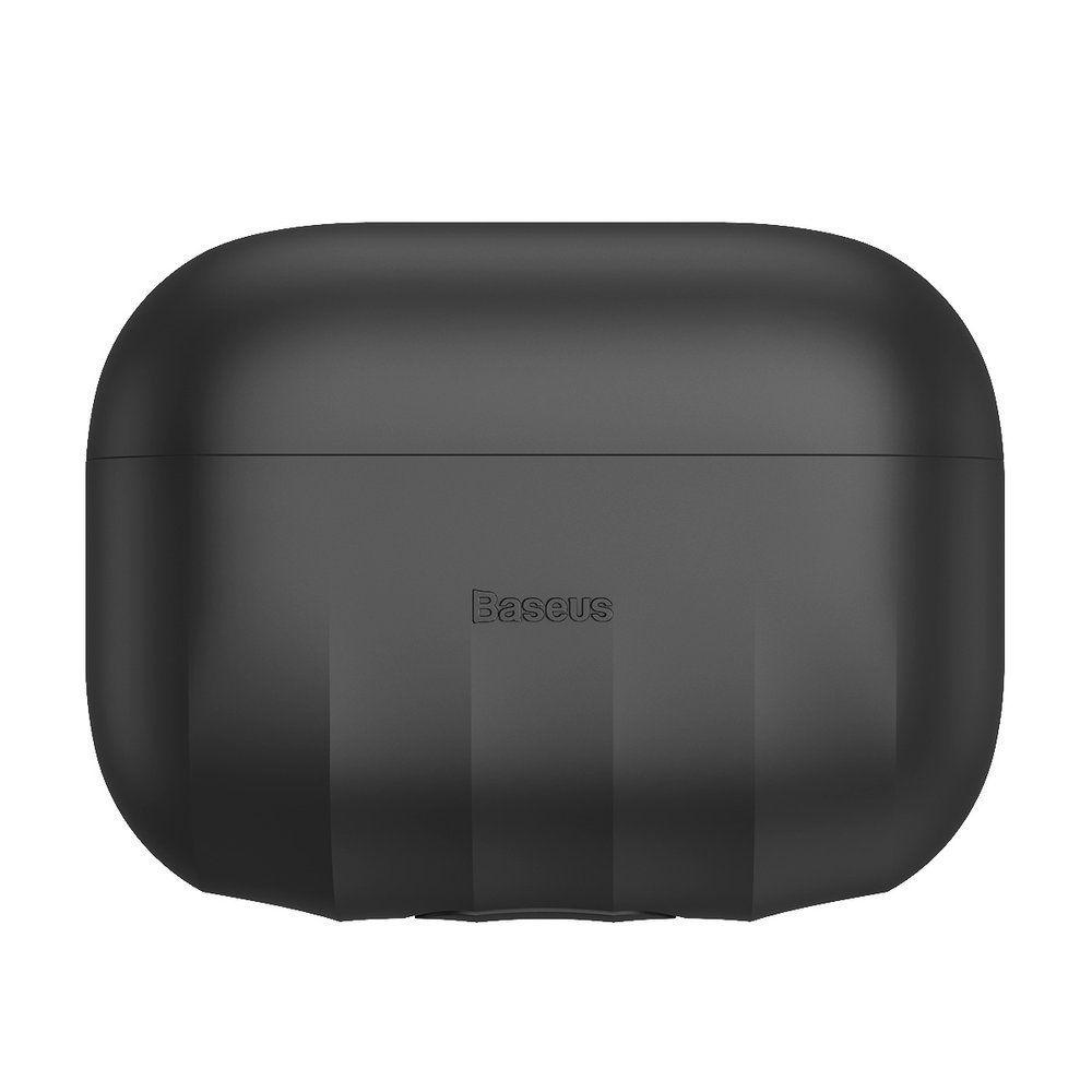 Baseus shell silikonové pouzdro pro sluchátka Apple AirPods Pro černé WIAPPOD-BK01
