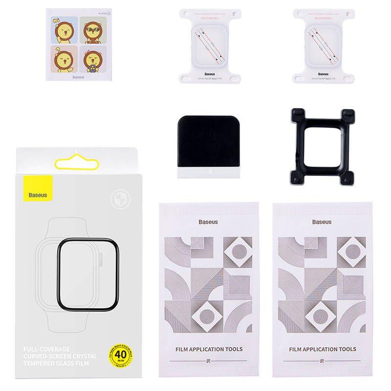Baseus Tempered Glass 44mm for Apple Watch 4/5/6/SE (2pcs)