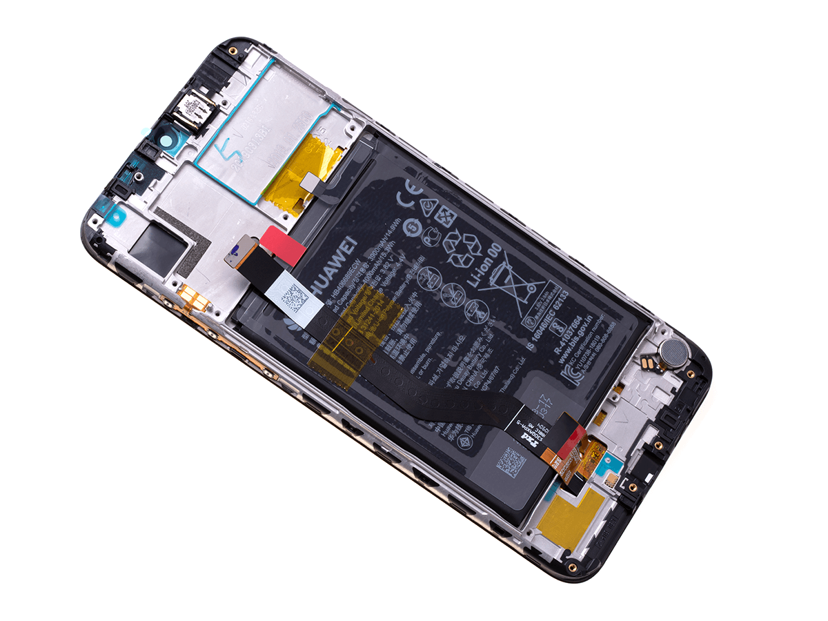 Originál přední panel LCD + Dotyková vrstva s baterii Huawei Y7 2019 černá
