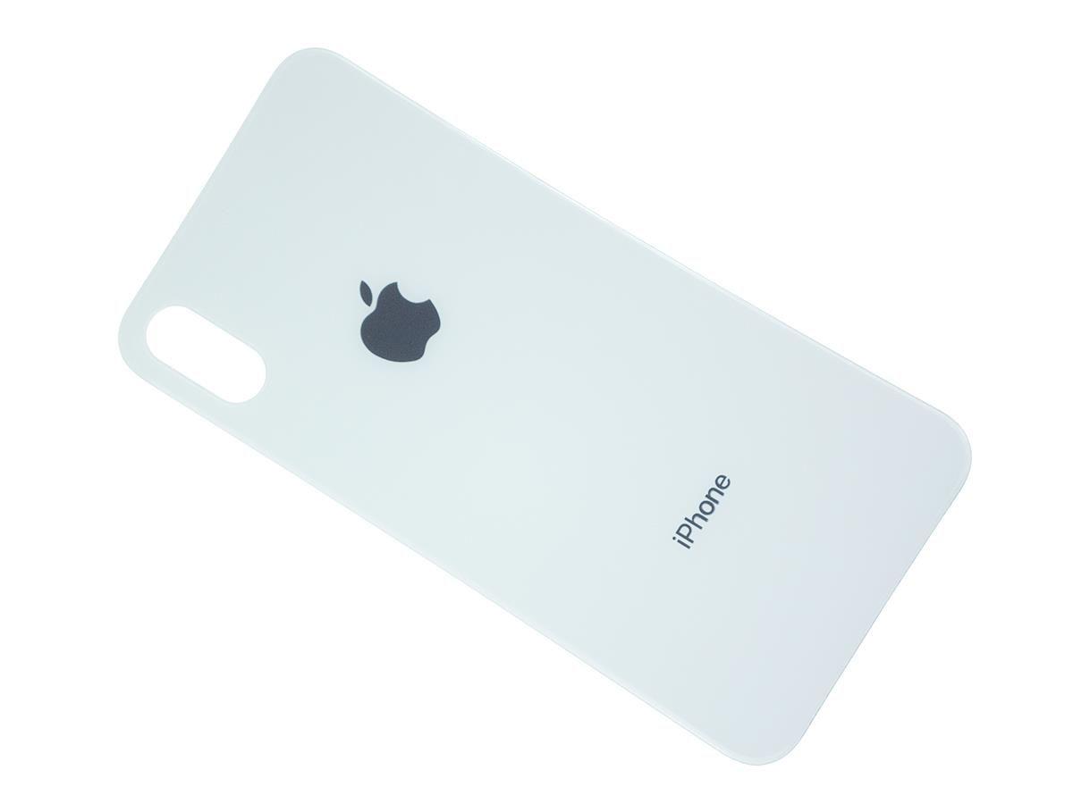 Battery cover iPhone X with bigger hole for camera - white