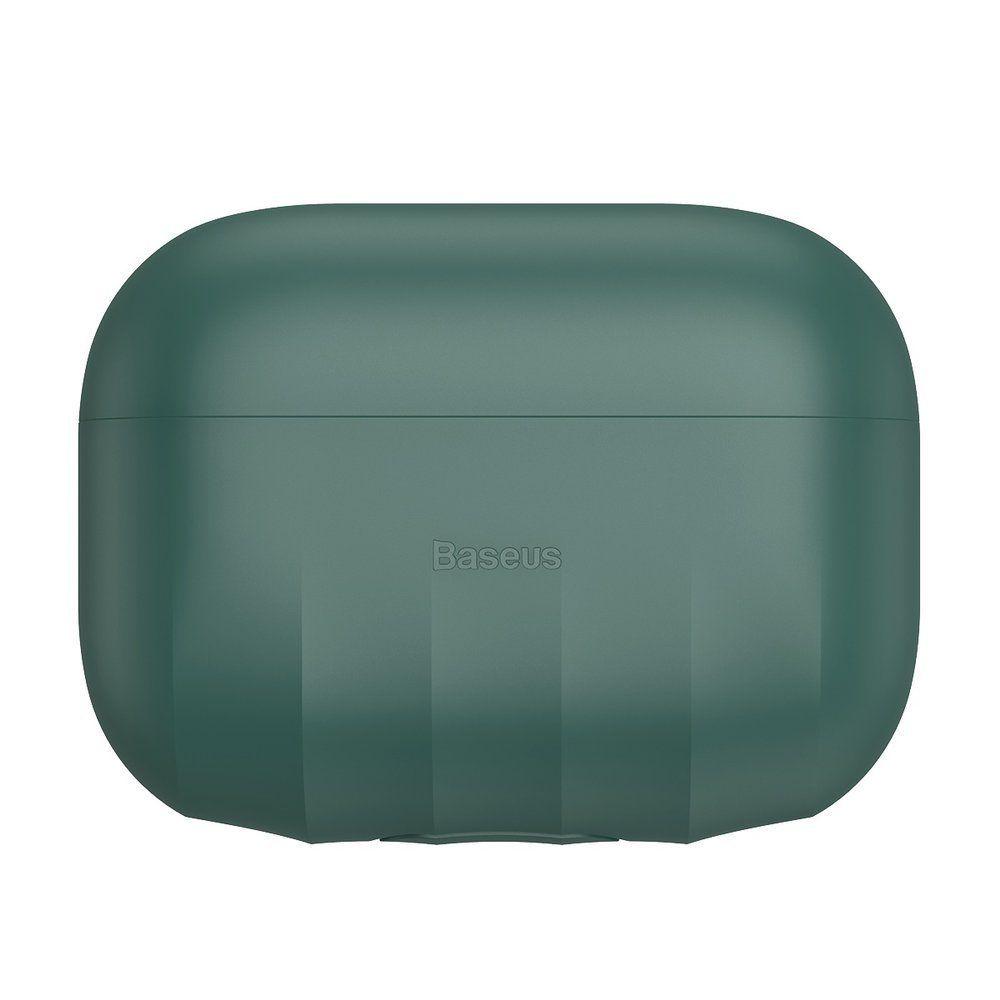 Baseus shell silikonové pouzdro pro sluchátka Apple AirPods Pro zelené (WIAPPOD-BK06)