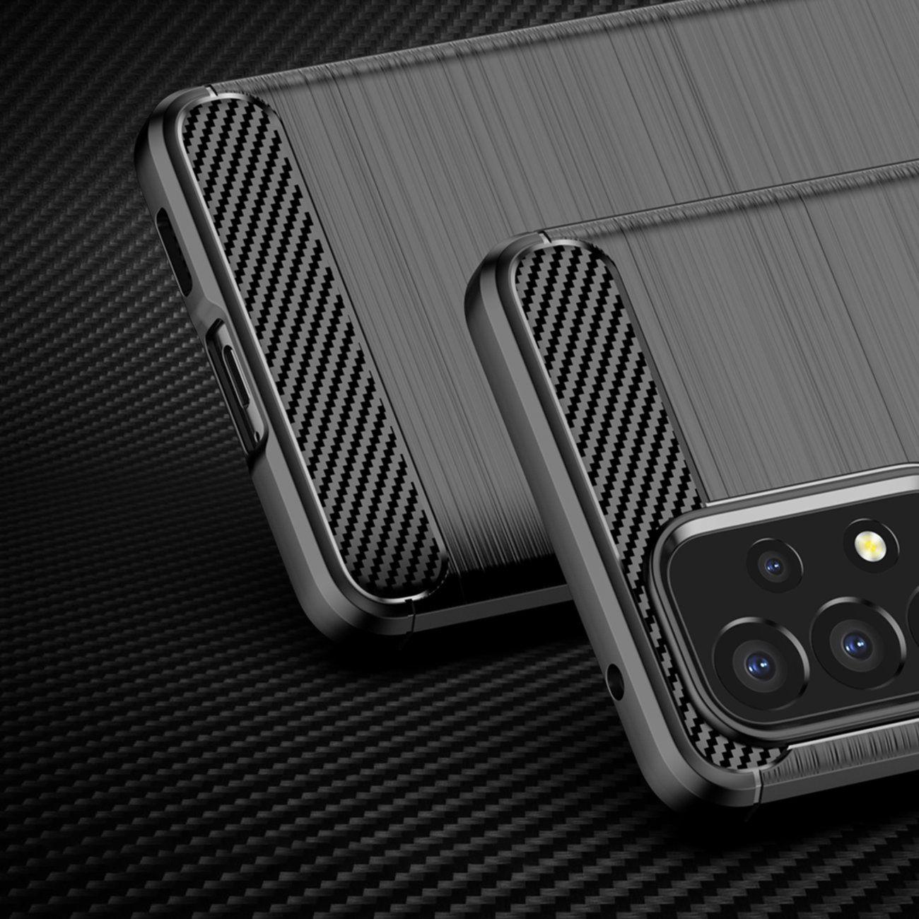 Obal Huawei Y6P design carbon