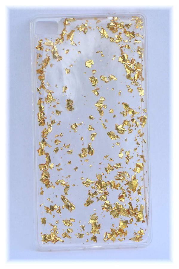 Silikonový obal iPhone 6 5,5 zlatý lesklý