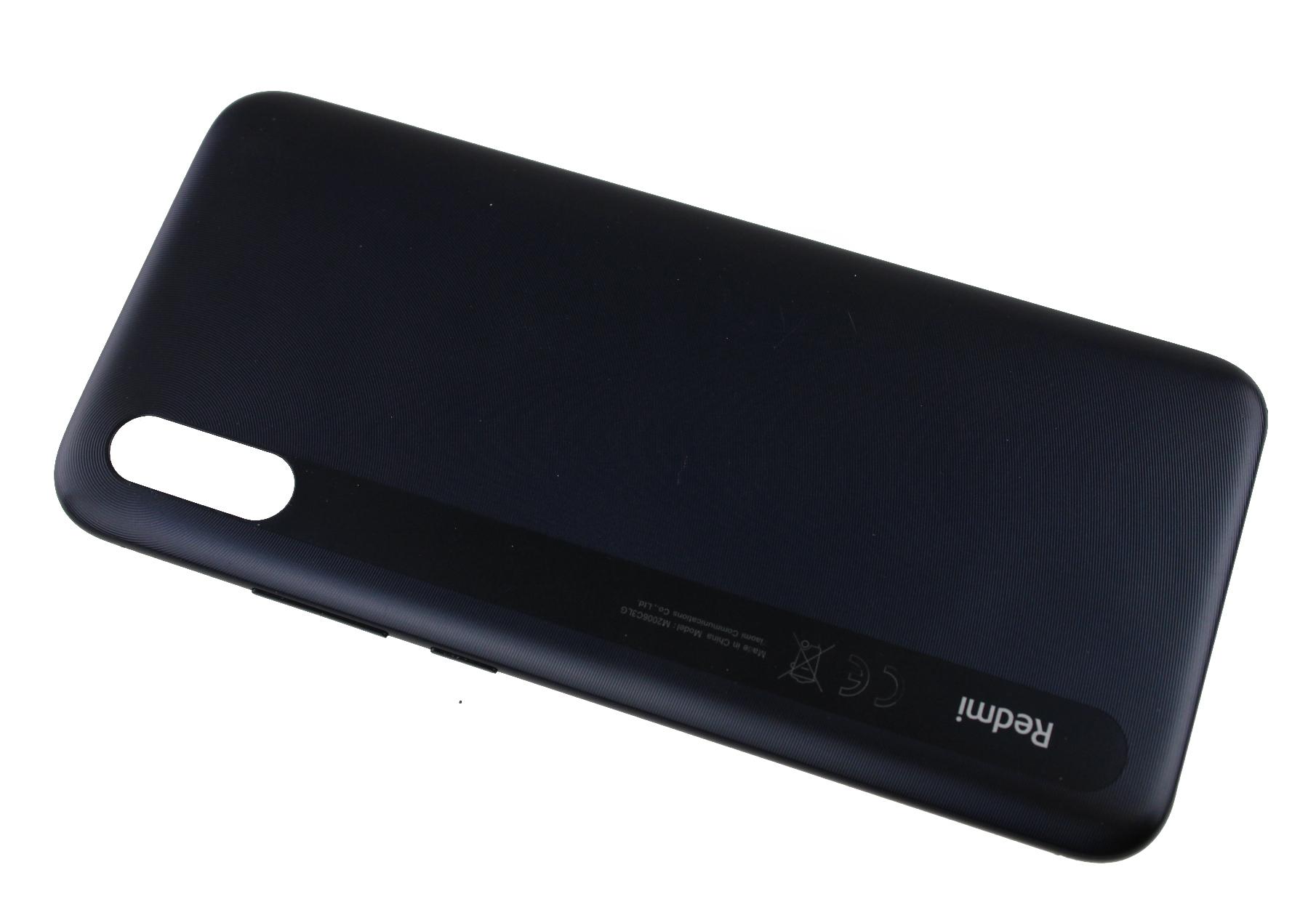 Original battery cover Xiaomi Redmi 9A - black (dismounted)