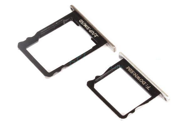 SIM and SD card trays Huawei P8 silver