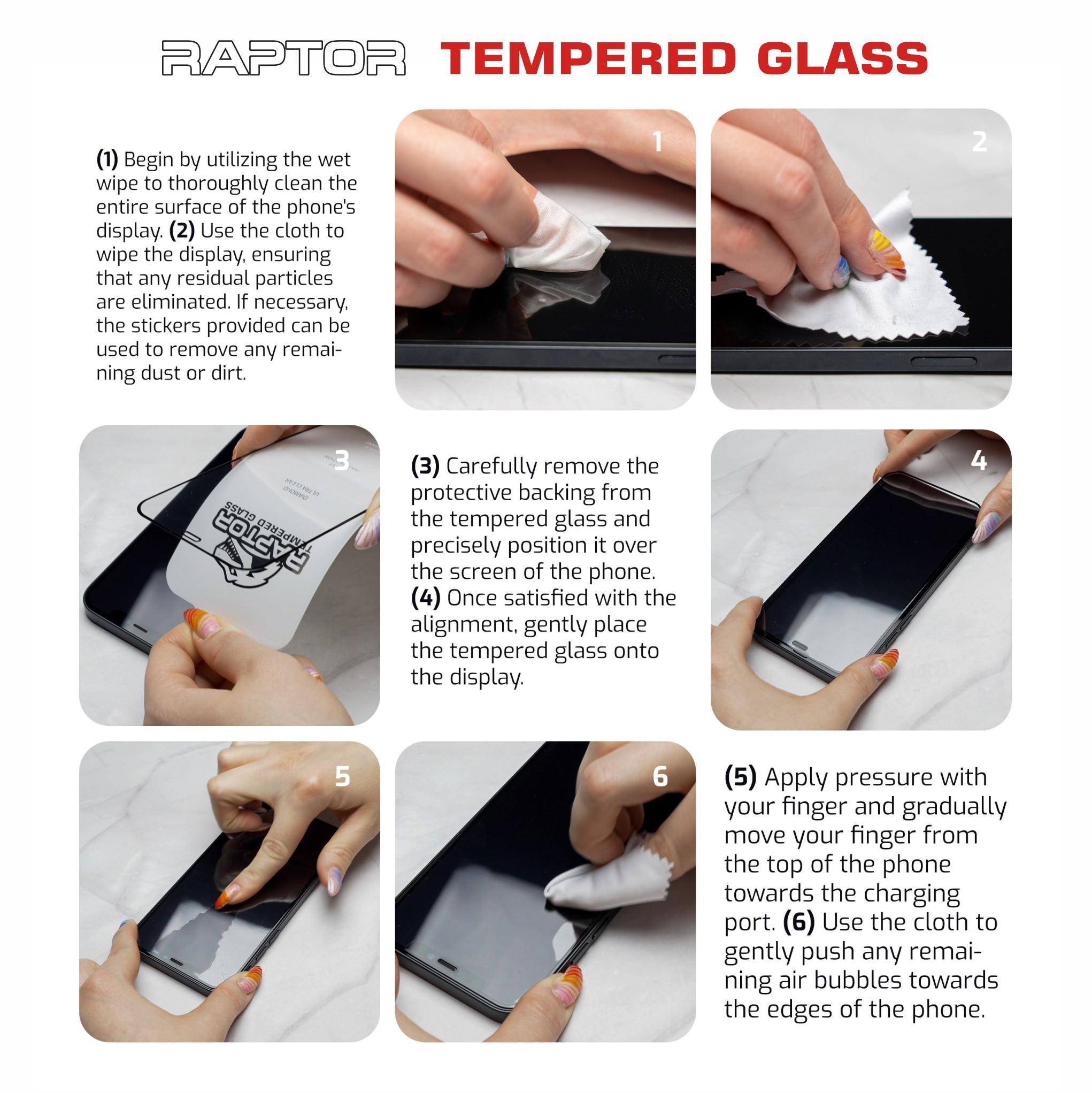 SWISSTEN RAPTOR DIAMOND ULTRA CLEAR 3D TEMPERED GLASS APPLE IPHONE 15 PLUS BLACK