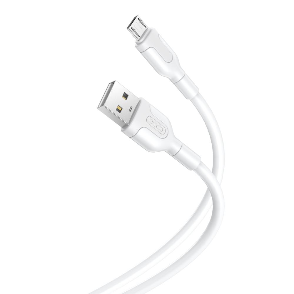 XO kabel NB212 USB - microUSB 1 m 2,1A biały