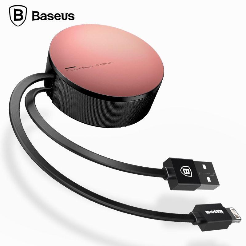 USB kabel skládací Baseus Cable  New Era Telescopic 0,9m iPhone zlato - růžový