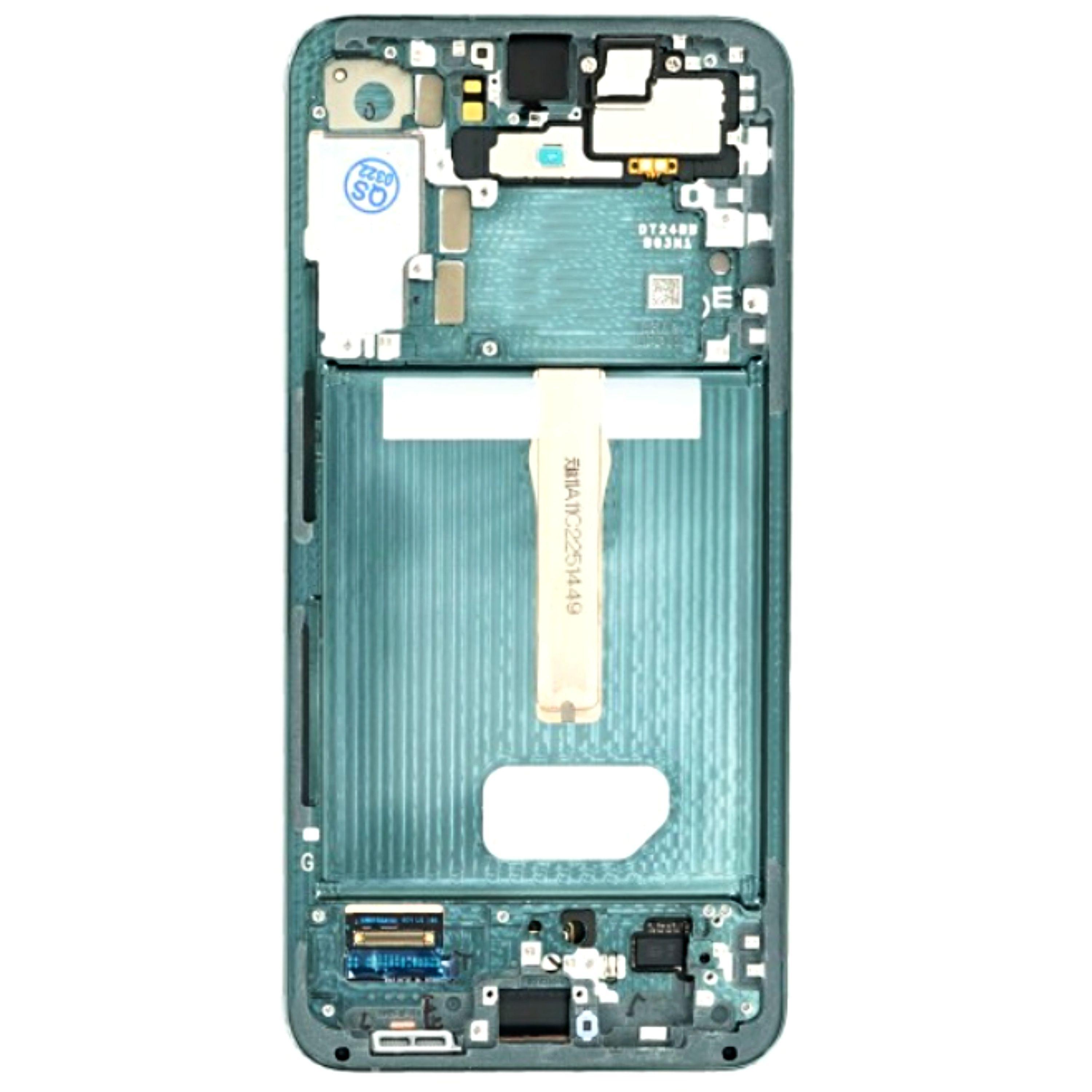 Original Front cover with touch screen and LCD display Samsung SM-S906B Galaxy S22 Plus - GREEN