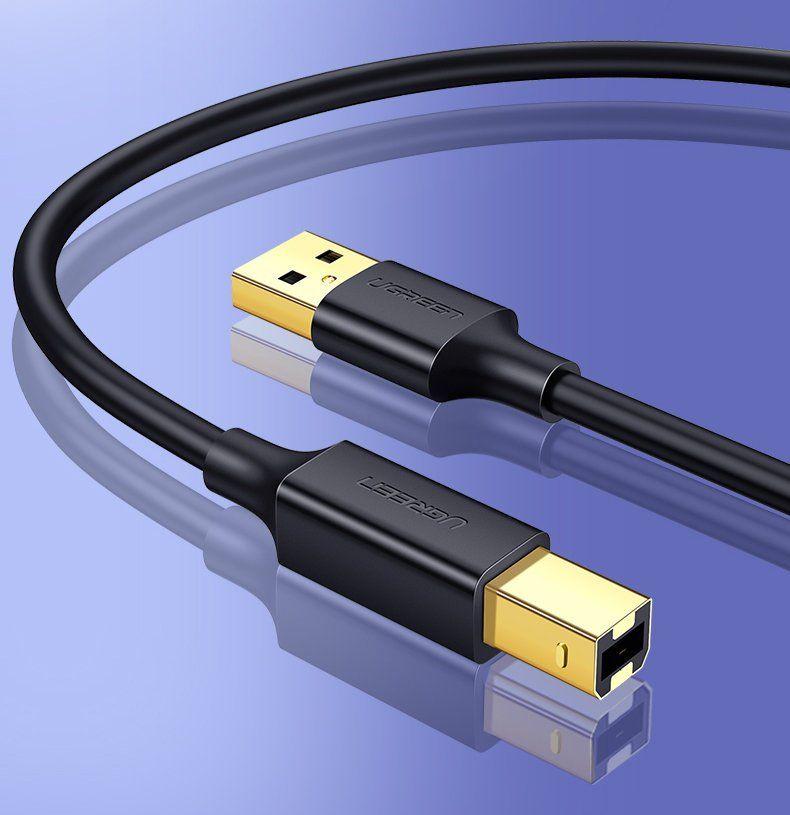 UGREEN kabel USB Typ B do drukarki (męski) - USB 2.0 (męski) 480 Mbps 1,5 m czarny