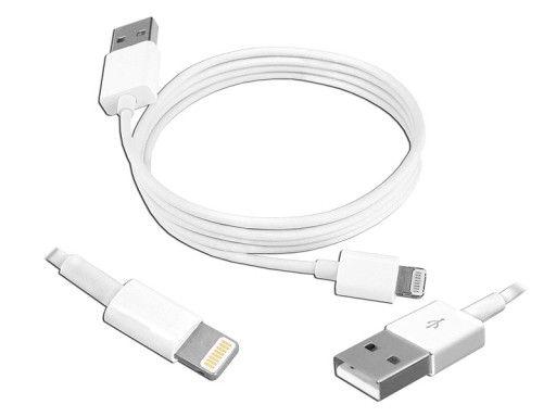 Cable USB iPhone lightning Belly (quick charge) white 1m