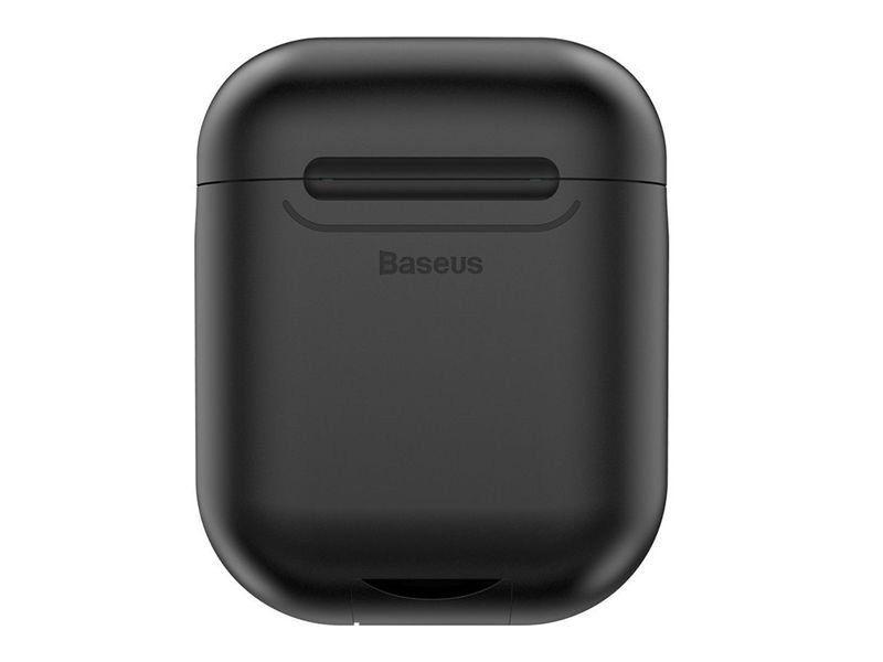 Baseus AirPods Wireless Charger Case Silicone Protective Box with Wireless Charging Function for Apple AirPods headphones (WIAPPOD-01) black