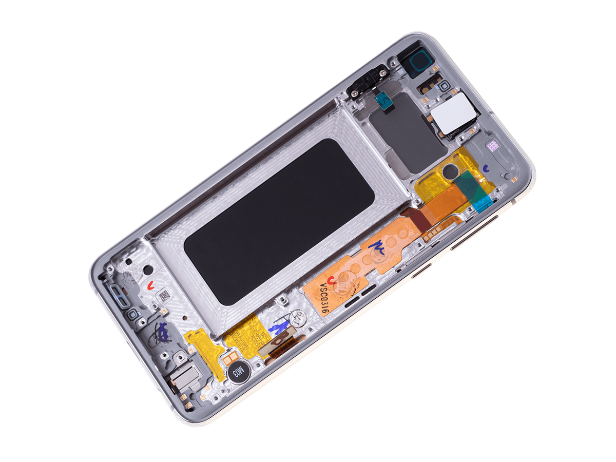 Oryginalny Wyświetlacz LCD + Ekran dotykowy Samsung SM-G970 Galaxy S10e - biały
