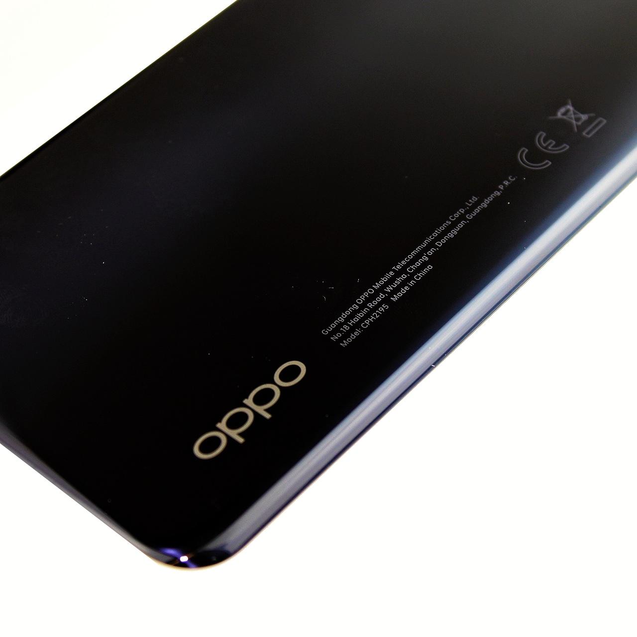Oryginalna Klapka baterii Oppo A54 5G / A74 5G czarna (Demontaż) [Fluid Black]