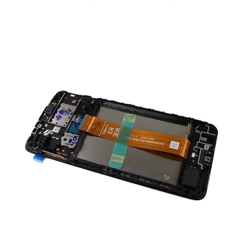 Oryginalny Wyświetlacz LCD + Ekran dotykowy Samsung SM-A127 Galaxy A12 Nacho - czarny
