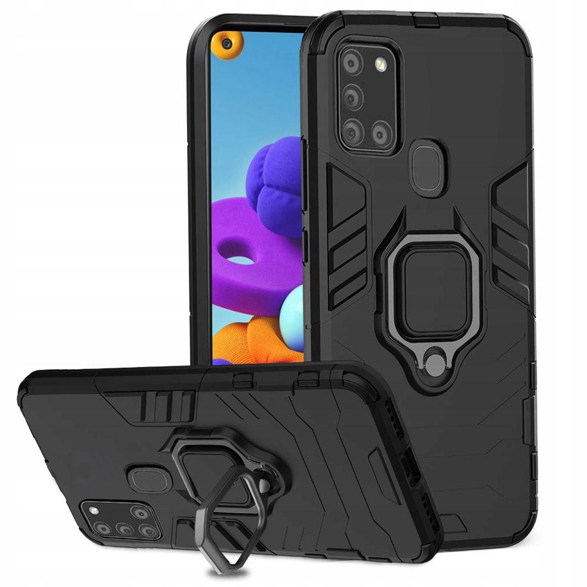 Armored case holder ring Samsung A21s (SM-A217) black