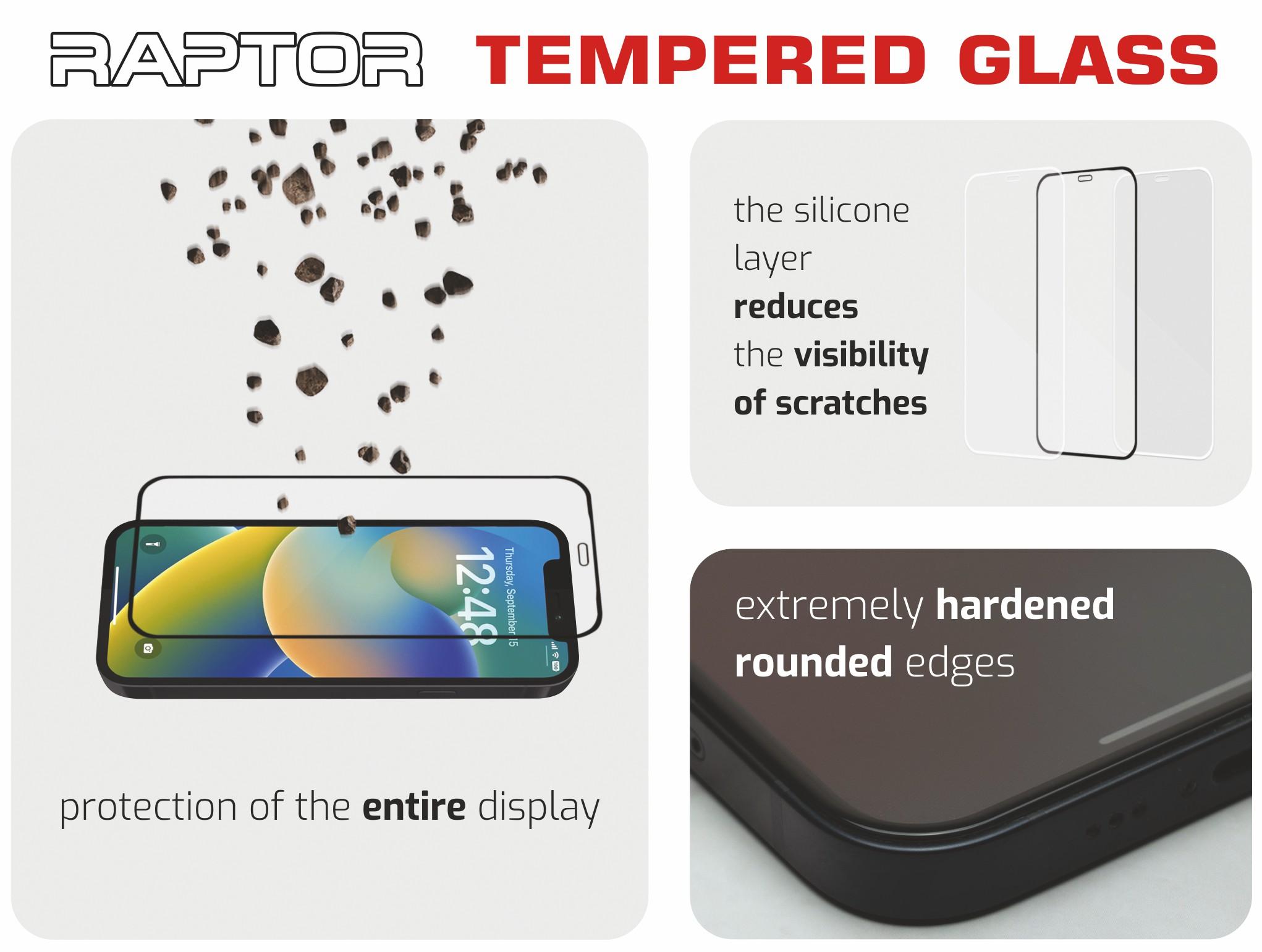 SWISSTEN RAPTOR DIAMOND ULTRA CLEAR 3D TEMPERED GLASS APPLE IPHONE 15 PRO BLACK