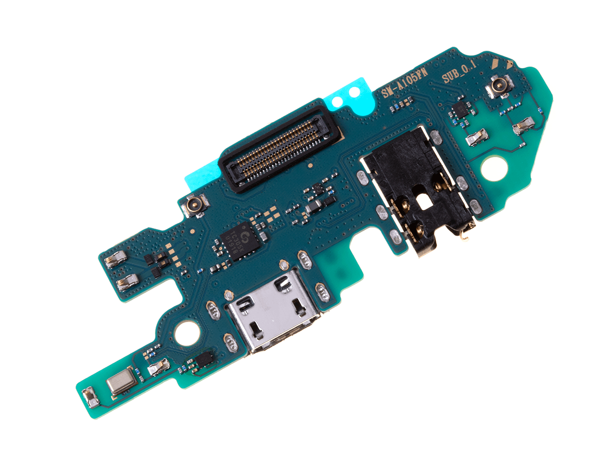 Oryginalny flex + gniazdo ładowania Płytka ze złączem USB i audio Samsung SM-A105 Galaxy A10