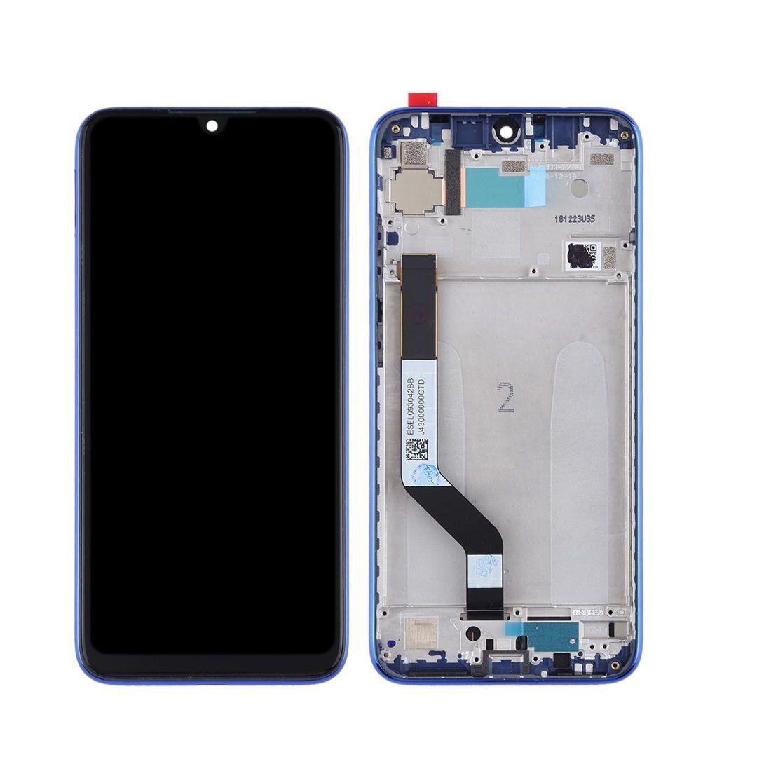 Wyświetlacz LCD + Ekran dotykowy Xiaomi Redmi Note 7 niebieski + ramka