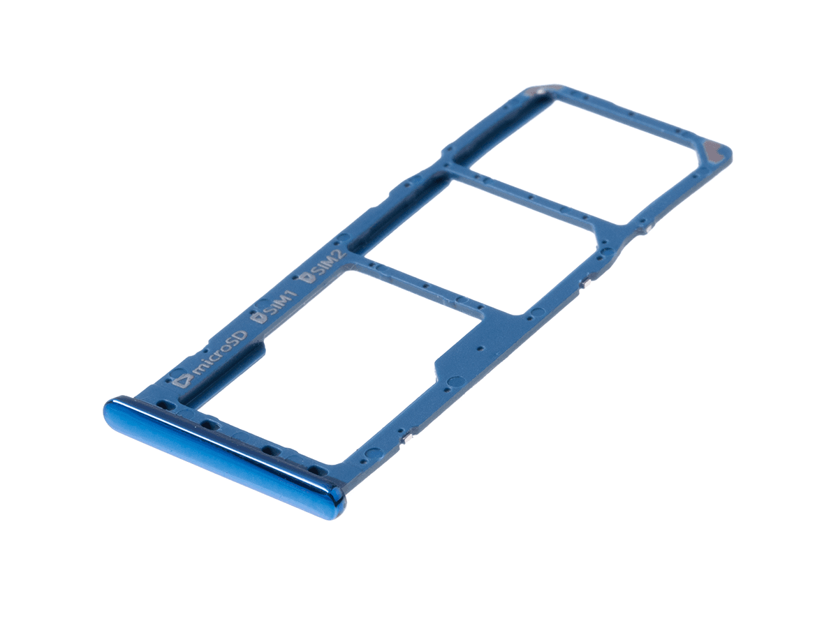 Original SIM tray card Samsung SM-A750 Galaxy A7 (2018) - blue