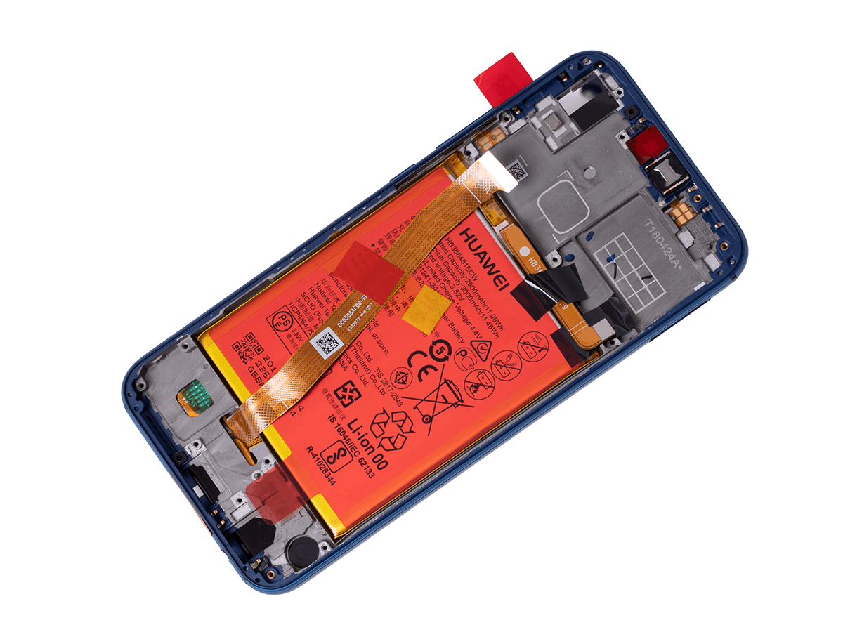 Originál LCD + Dotyková vrstva s baterii Huawei P20 Lite modrá