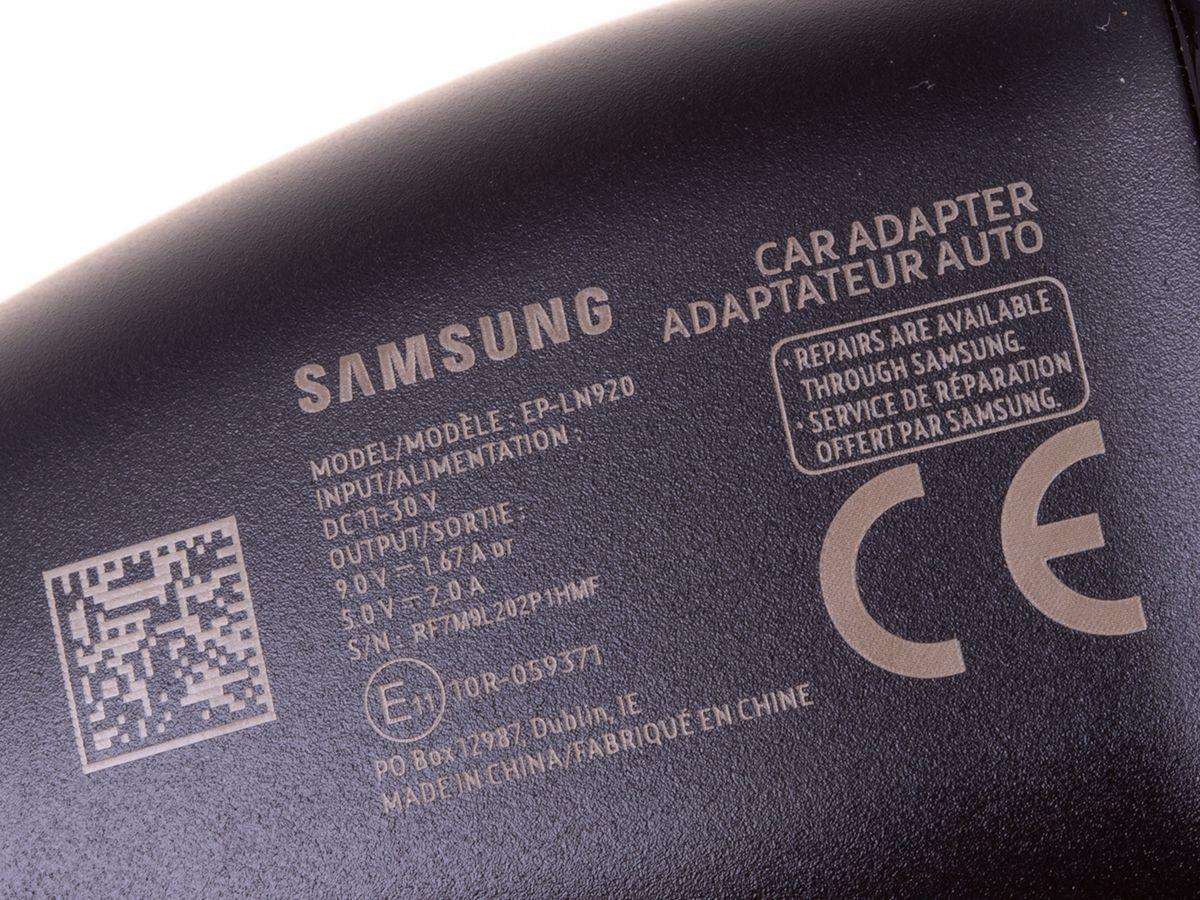 Oryginalna ładowarka samochodowa Samsung Micro-USB EP-LN920BBEGWW - czarna