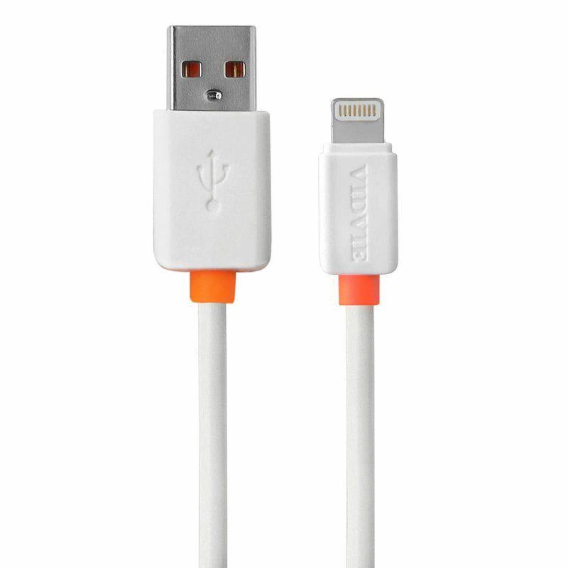 Car charger VIDVIE S-CC02 2.4A iPhone white + cable Lightning 2.4A white