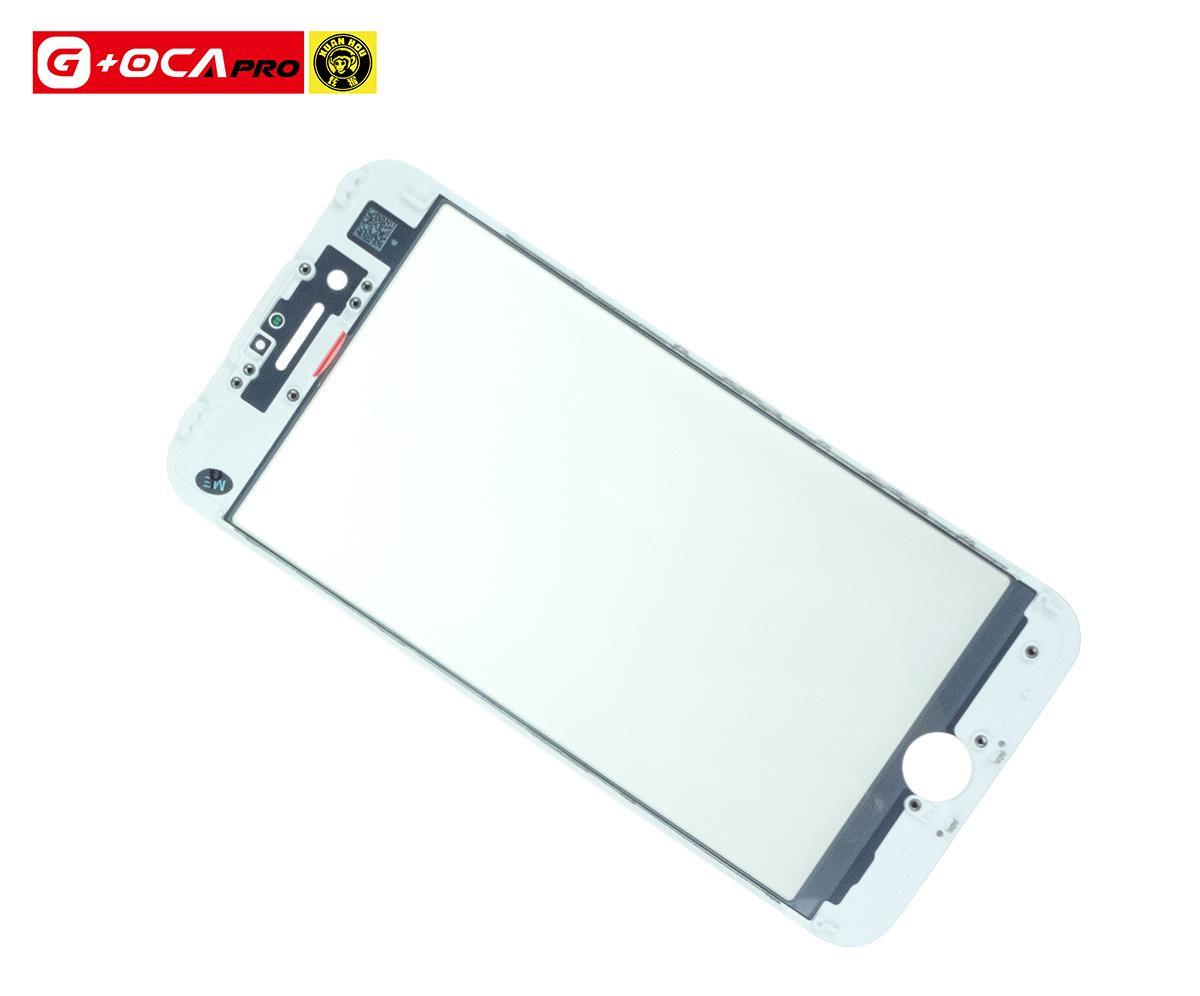Sklíčko + rámeček + Xuanhou OCA s oleofobním povrchem iPhone 8 bílé