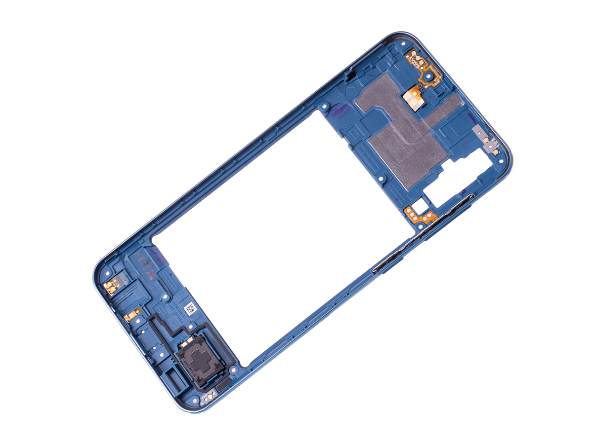 Originál Korpus středový díl Samsung Galaxy A50 SM-A505 modrý