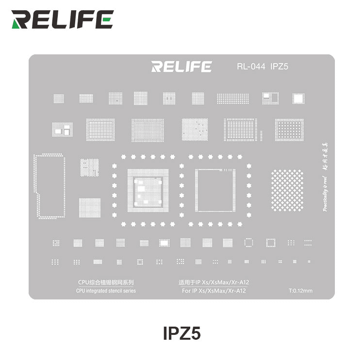 Repair template for IC BGA iPhone XS / XS Max / XR RELIFE RL-044 IPZ5