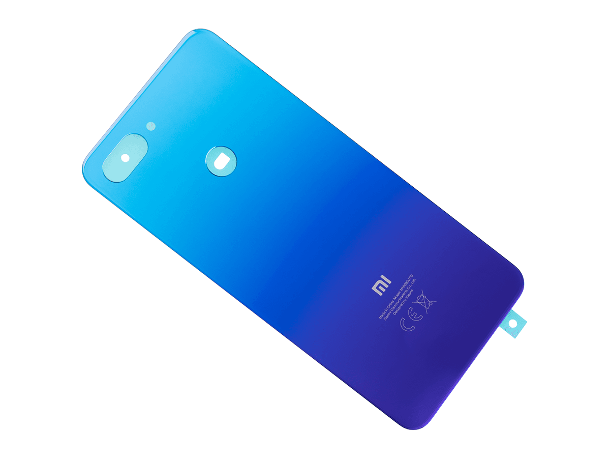 Originál kryt baterie Xiaomi Mi8 Lite modrý + lepení