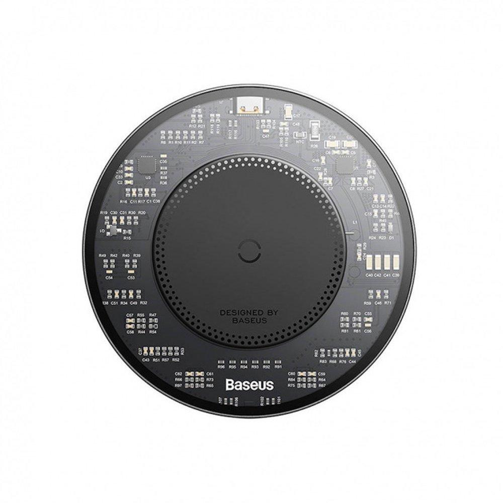 Baseus BS-W530 15W induction charger + USB C cable - USB C 24W 1m - black (CCJJ050001)