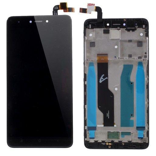 LCD + TOUCH SCREEN XIAOMI REDMI NOTE 4X BLACK WITH FRAME