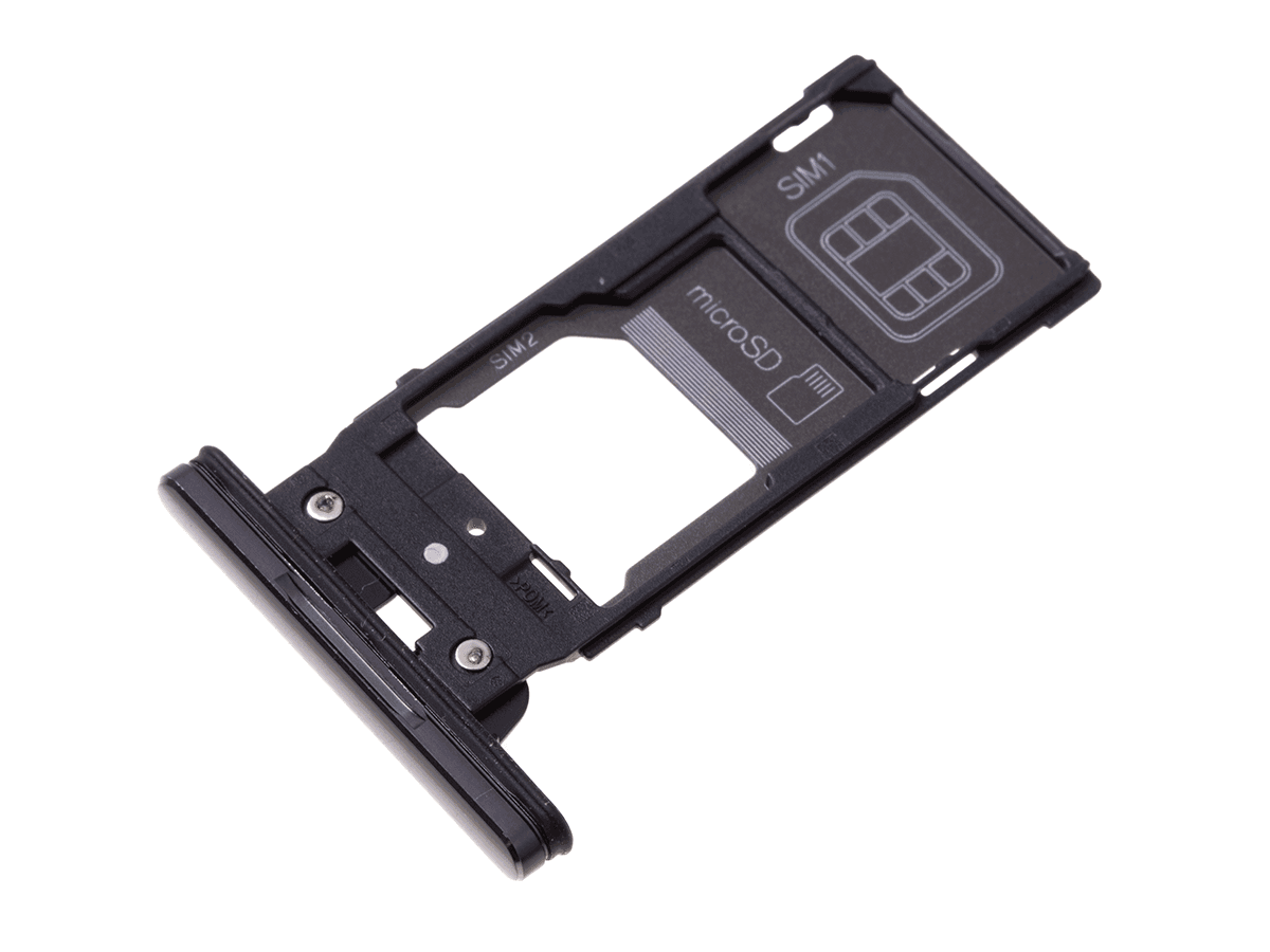 Oryginal SIM tray card Sony H8166 Xperia XZ2 Premium Dual SIM - black