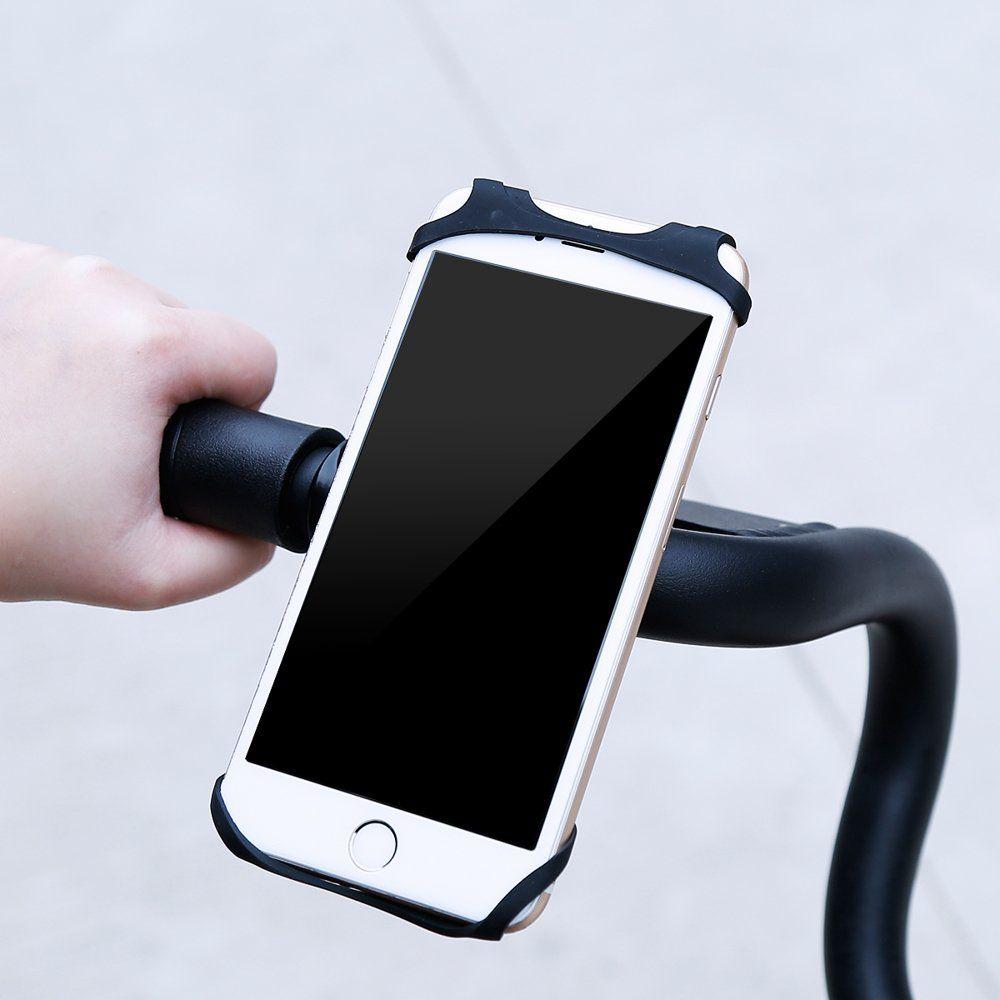 Baseus Miracle Bicycle Vehicle Mounts silikonowy uchwyt rowerowy na telefon 4-5,5" czarny (SUMIR-BY01)
