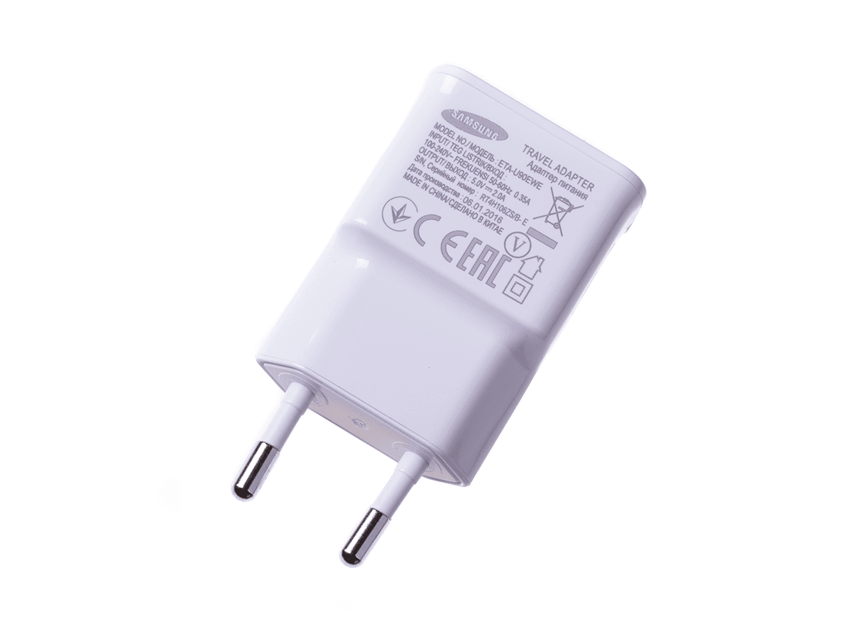 Oryginalna ładowarka sieciowa Samsung ETAU90EWE Fast Charge z kablem micro USB ECB-DU4AWE - biała