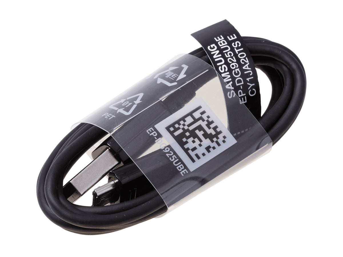 USB cable micro usb EP-DG925UW Samsung SM-G925 Galaxy S6 Edge - black 1,2m