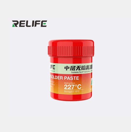 Relife R-406 Pájecí pasta bez halogenů s vysokým bodem tání 227°C