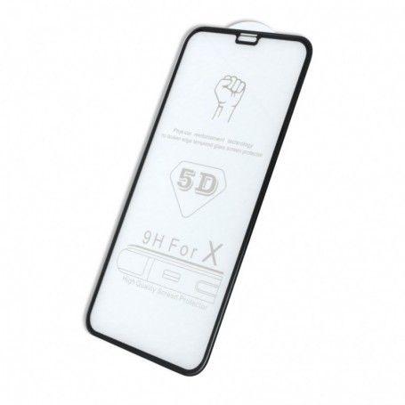 Ochranné sklo 5D Samsung A7 2018 černé celoplošné lepidlo