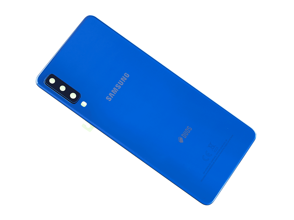 Oryginalna Klapka baterii Samsung SM-A750 Galaxy A7 (2018) - niebieska