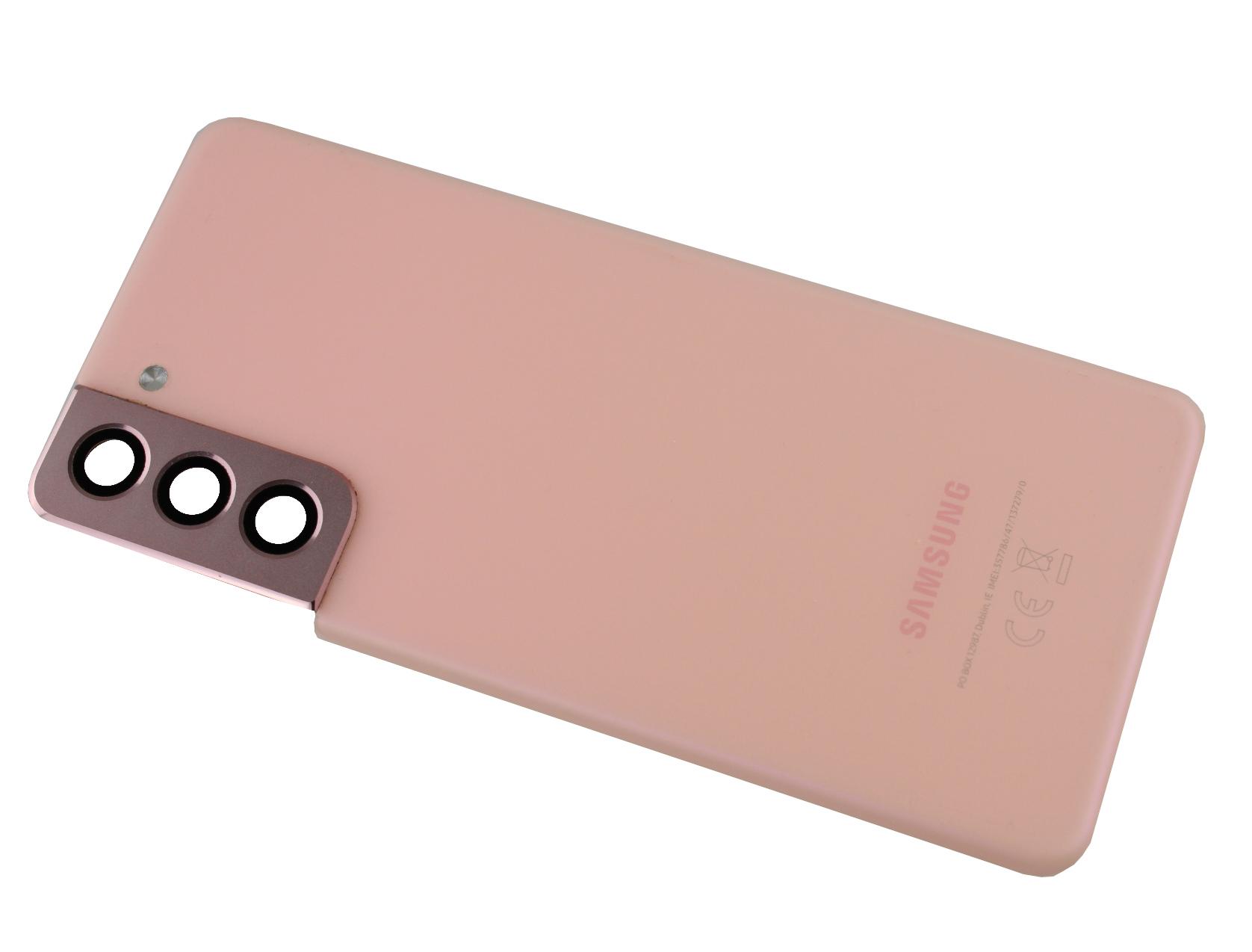 Original battery cover Samsung SM-G991 GALAXY S21 - pink (Demontaż) Grade A