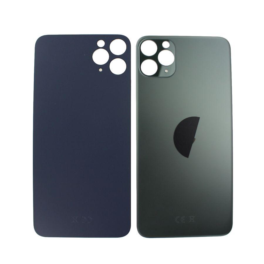 Battery cover iPhone 11 Pro with bigger hole for camera - green