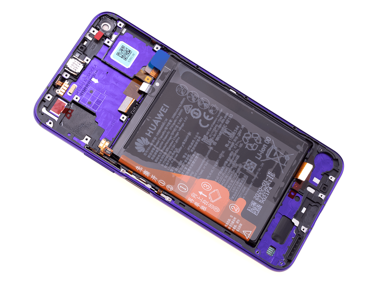 Originál LCD + Dotyková vrstva s baterii Huawei Honor Nova 20 - Nova 5T fialová YAL-L61