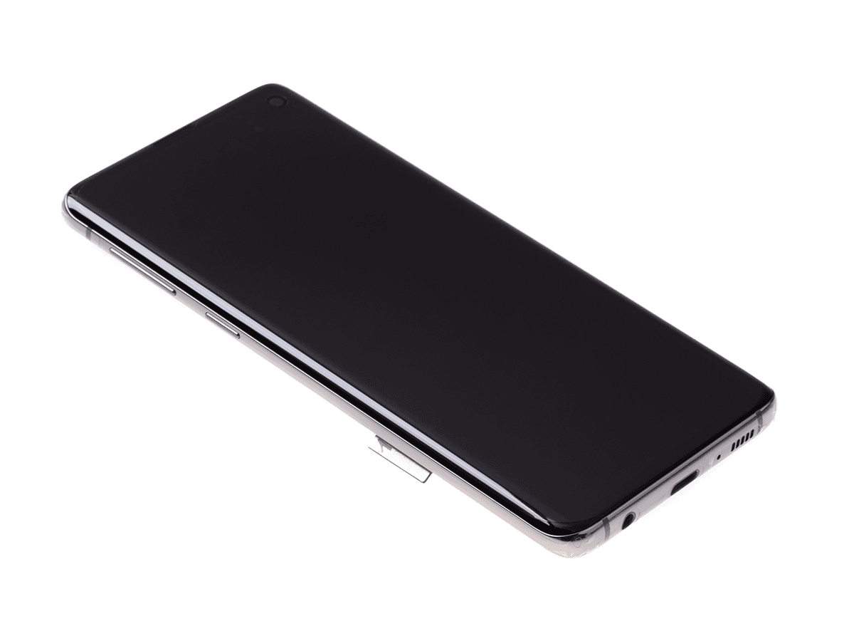 Oryginalny Wyświetlacz LCD + Ekran dotykowy Samsung SM-G973 Galaxy S10 - czarny