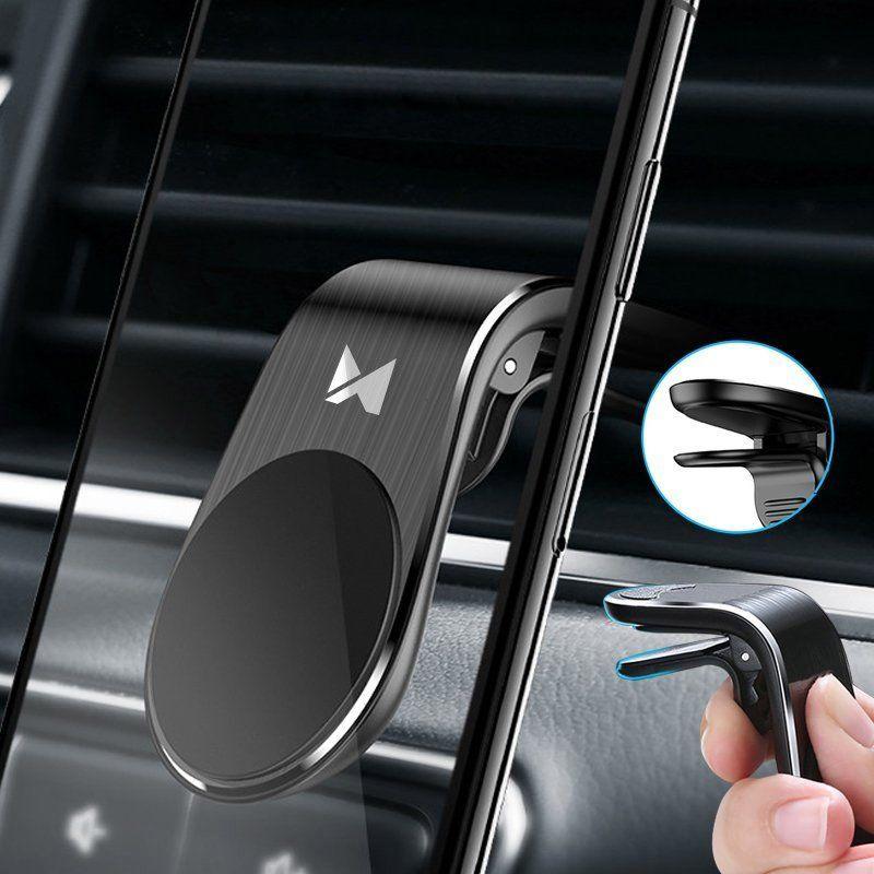 Wozinsky Universal Magnetic Car Bracket Mount Phone Holder for Air Outlet black (WCH-02)